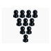 4.8MM Hex Ball Stud L=5 (10 pcs) - Black