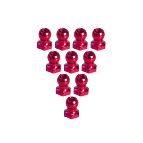 4.8MM Hex Ball Stud L=5 (10 pcs) - Red 4.8MM Hex Ball Stud L=5 (10 pcs) - Red