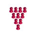 4.8MM Hex Ball Stud L=5 (10 pcs) - Red 4.8MM Hex Ball Stud L=5 (10 pcs) - Red