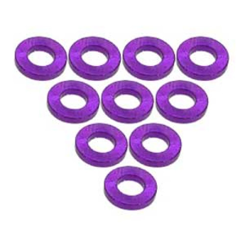 1.0mm Aluminium-Abstandshalter M3 (10St) - Lila