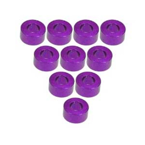 Aluminium M3 Flat Washer 3.0mm (10 Pcs) - Purple