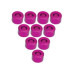 Aluminium M3 Flat Washer 3.5mm (10 Pcs) - Pink