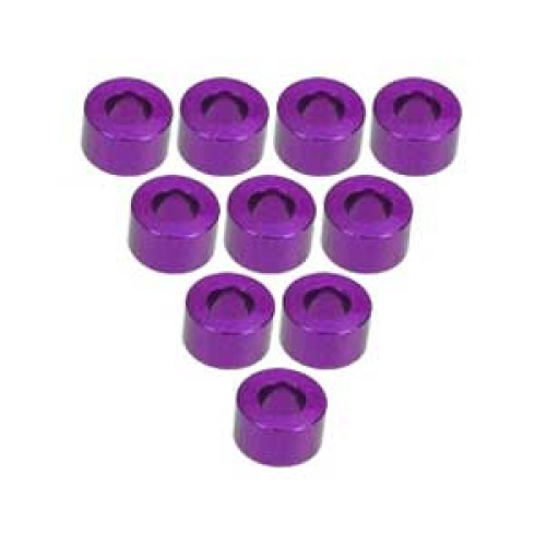 Aluminium M3 Flat Washer 3.5mm (10 Pcs) - Purple