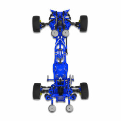 Auper D6 Belt Drift Pre-built Chassis - Blue (1/10)