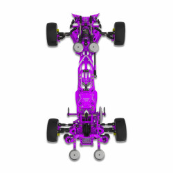 Auper D6 Belt Drift Pre-built Chassis - Purple (1/10)
