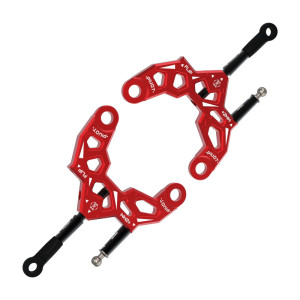 Sakura D6 AUPER Aluminum Rear Lower Arm Red