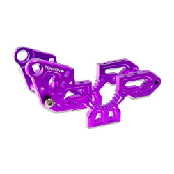 Sakura D6 AUPER Aluminium Achter Bulkhead Paars Sakura D6 AUPER Aluminium Achter Bulkhead Paars