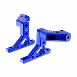Sakura D6 AUPER Aluminium achter bulkhead cover Blauw Sakura D6 AUPER Aluminium achter bulkhead cover Blauw