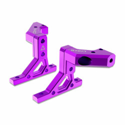 Sakura D6 AUPER Aluminium achter bulkhead cover Paars Sakura D6 AUPER Aluminium achter bulkhead cover Paars