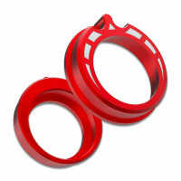 Sakura D6 Auper Belt Aluminum Differential Bearing Housing Red