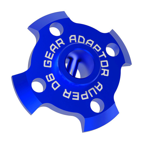 Sakura D6 AUPER Spur Gear Adaptor Blue