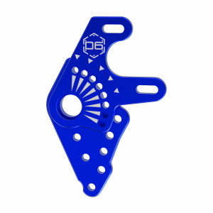 Sakura D6 AUPER Aluminum Motor Mount Heatsink Blue