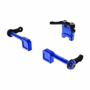 Sakura D6 AUPER Aluminum Battery Tray Blue