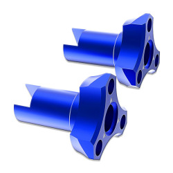 Sakura D6 AUPER Adaptateur de Roue en Aluminium Bleu (2Pcs)