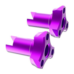 Sakura D6 AUPER Adaptateur de Roue en Aluminium Violet (2Pcs)