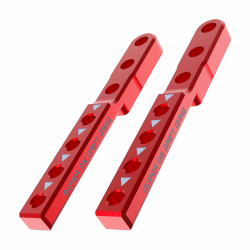 Sakura D6 AUPER Aluminium Achterste Bodysteunen Rood Sakura D6 AUPER Aluminium Achterste Bodysteunen Rood