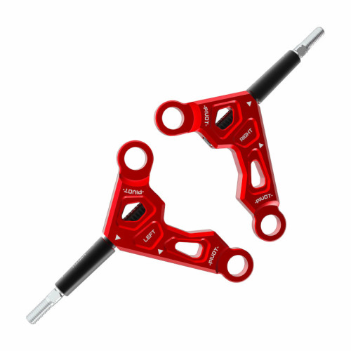 Sakura D6 AUPER Aluminum Front Upper Arm Red