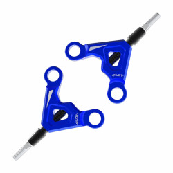 Sakura D6 AUPER Bras Supérieur Arrière en Aluminium Bleu
