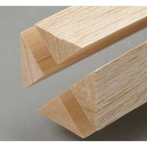 Balsa triangular moldings 12x12x1000mm