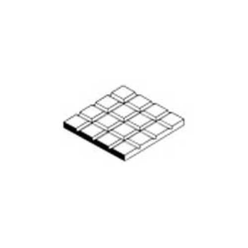 Tile Sheet Styrene 1.00mm (Squares 8.50mm) (1Pc)