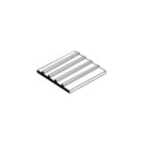 Metal Roofing Sheet Styrene 1.00mm (Spacing 6.30mm) (1Pc)