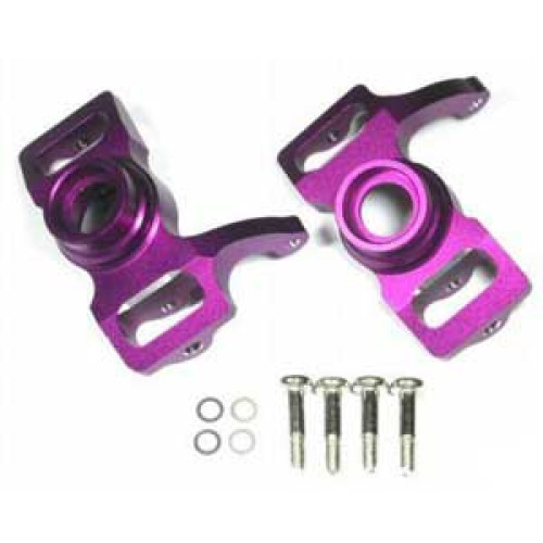 Savage Alloy Front/Rear Steering Block Set 1PR Purple Savage Alloy Front/Rear Steering Block Set 1PR Purple
