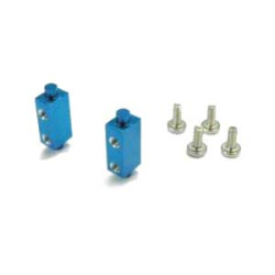 Mini-T Alloy Servo Mount Blue (2Pcs) Mini-T Alloy Servo Mount Blue (2Pcs)