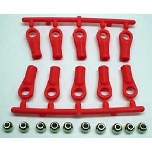Chapes longue M3 + Rotules 5.8mm M3 (10Pcs) Orange Fluo