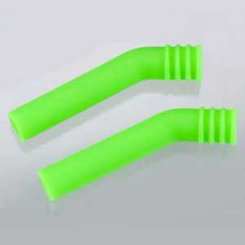 Coude echappement petit pour moteurs .12 / Vert Fluo (2Pc)