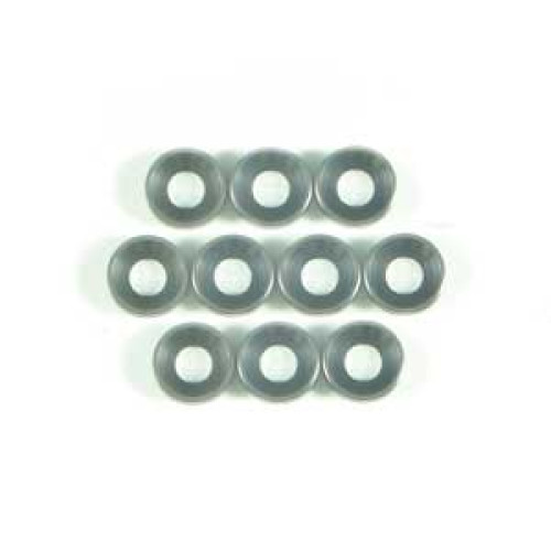 Aluminium Flat Head Washer 4mm - Gun Metallic (10Pcs)