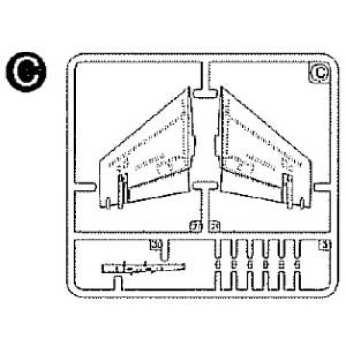 F/A-18A Hornet Blue Angels 2009/2010 (1/72) - C-Parts F/A-18A Hornet Blue Angels 2009/2010 (1/72) - C-Parts