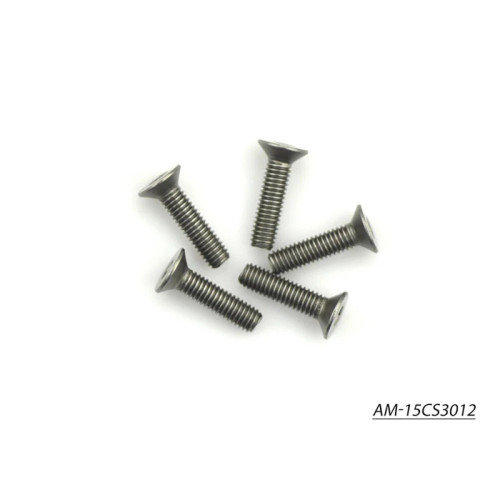 Titanium screw allen countersunk M3x12 (5pcs) Titanium screw allen countersunk M3x12 (5pcs)