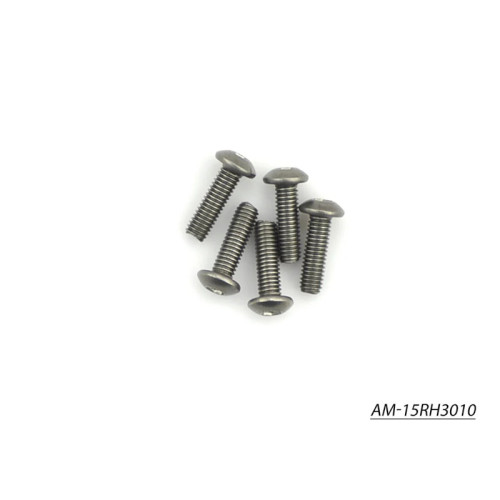 Titanium inbusbout met ronde kop M3x10 (5 stuks) Titanium inbusbout met ronde kop M3x10 (5 stuks)