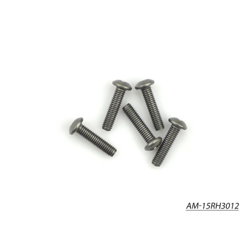 Titanium inbusbout met ronde kop M3x12 (5 stuks) Titanium inbusbout met ronde kop M3x12 (5 stuks)