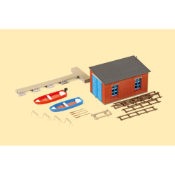 Boathouse with slipway (H0) Boathouse with slipway (H0)