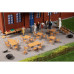 Tafels, stoelen (H0) Tafels, stoelen (H0)