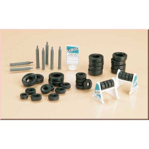 Tyres with stand and gas cylinders (H0) (TT