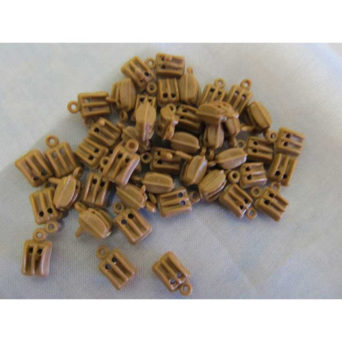 Block 7 mm doppelt, Kunststoff (50St)