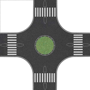 Roundabout (traffic circle) (H0)