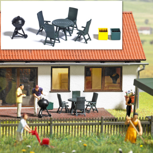 Mobilier de jardin et barbecue (H0) Mobilier de jardin et barbecue (H0)