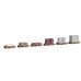 12 Pallets with buildings mater. made of genuine wood - Kit (H0)