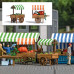 2 Mobile market stalls Pumpkins & Salads (H0)