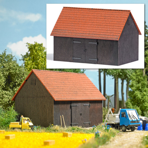 Barn with tiled roof (H0) Barn with tiled roof (H0)