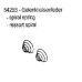 CX ressort spiraal (2Pcs)