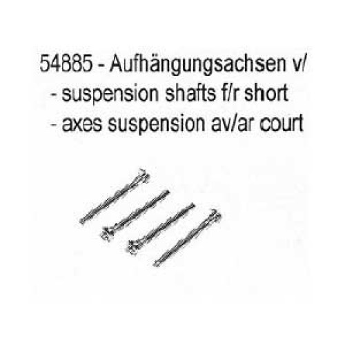 CR-2/CR-4 Axes de suspension avant/arrière (4Pcs)