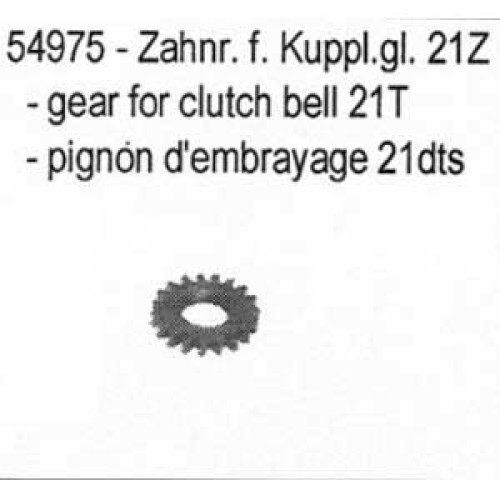 CR-2/CR-4 Gear for Clutch bell 21T