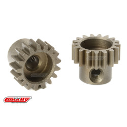 M0.6 Motortandwiel - Kort - Gehard staal - 17 Tanden - D:3.17mm M0.6 Motortandwiel - Kort - Gehard staal - 17 Tanden - D:3.17mm