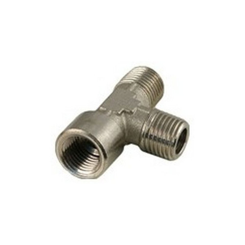 2-way coupling 2x 1/4 external thread with 1x 1/4 internal threa