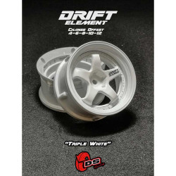 5-Spaak Drift Element velgen Wit - Wit Klinknagels (2St) 5-Spaak Drift Element velgen Wit - Wit Klinknagels (2St)