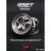 5-Speichen Drift Element Chrom - Gold Nieten (2St)